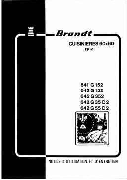 Brandt 641G15 Manuel utilisateur