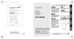 Clarion DXZ778RUSB Manuel utilisateur