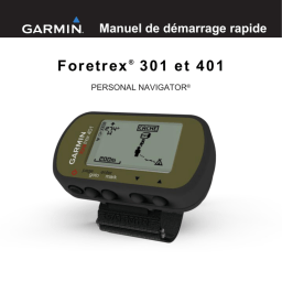 Garmin Foretrex 401 Manuel utilisateur