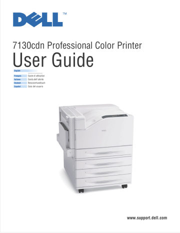 Dell 7130cdn Color Laser Printer printers accessory Manuel utilisateur | Fixfr
