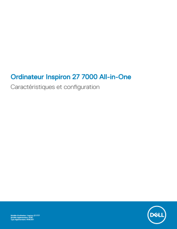 Dell Inspiron 7777 desktop Guide de démarrage rapide | Fixfr