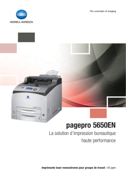 KONICA PAGEPRO 5650EN Manuel utilisateur