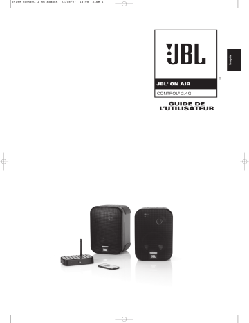 Manuel du propriétaire | JBL CONTROL 2.4G Manuel utilisateur | Fixfr