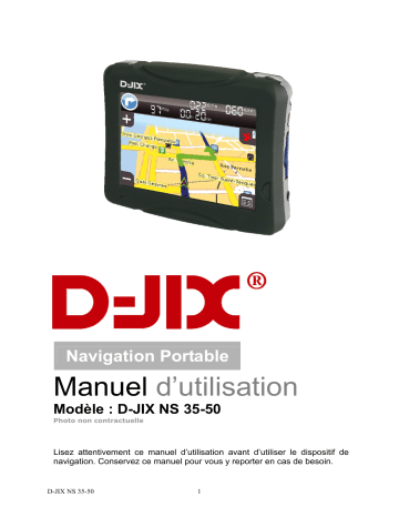 Manuel du propriétaire | D-JIX NS 35-50 Manuel utilisateur | Fixfr