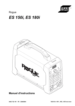 ESAB ES 180i Manuel utilisateur