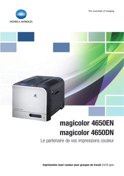 KONICA MAGICOLOR 4650EN Manuel utilisateur