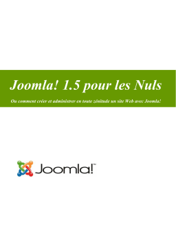 Joomla 1.5 Manuel utilisateur