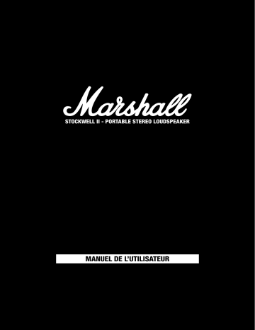 Manuel du propriétaire | Marshall Stockwell II Manuel utilisateur | Fixfr