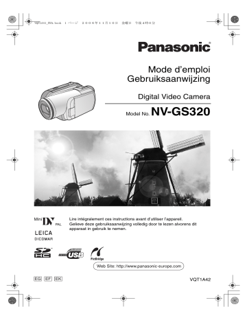 Manuel du propriétaire | Panasonic NV-GS320 Manuel utilisateur | Fixfr