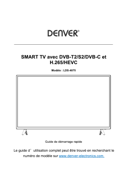 Denver LDS-4075 40” (39.5" panel) - 100cm - FULL HD SMART TV Manuel utilisateur