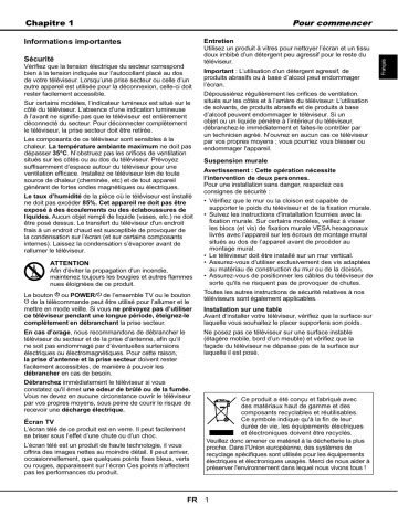 Manuel du propriétaire | Thomson 42FU5553 Manuel utilisateur | Fixfr