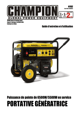 Champion Power Equipment 41152 Manuel utilisateur