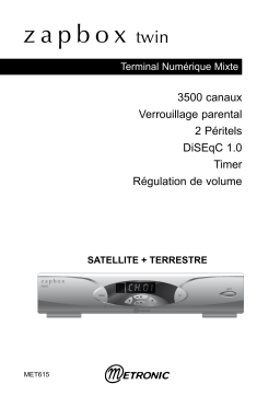 Metronic TERMINAL NUMERIQUE ZAPBOX TWIN Manuel utilisateur