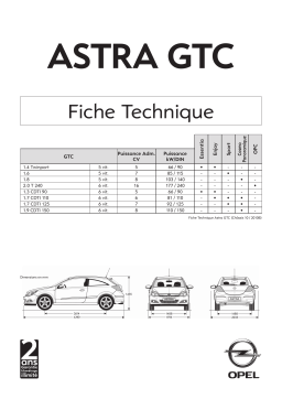 Opel ASTRA Manuel utilisateur