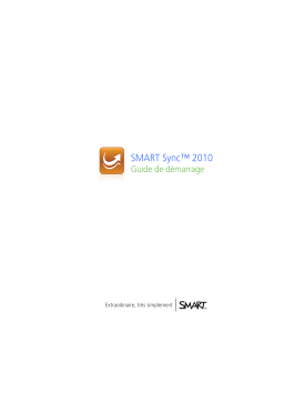 SMART Technologies Sync 2010 Guide de démarrage rapide