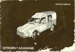 CITROEN Acadiane Manuel du propriétaire