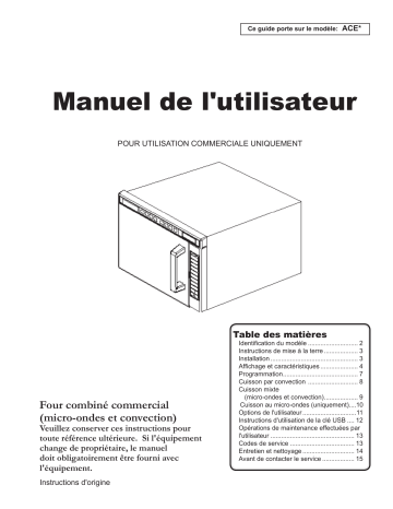 Manuel du propriétaire | ACP ACE14 Manuel utilisateur | Fixfr