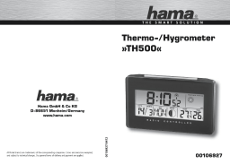 Hama 00106927 "TH500" Thermo-/Hygrometer Manuel utilisateur