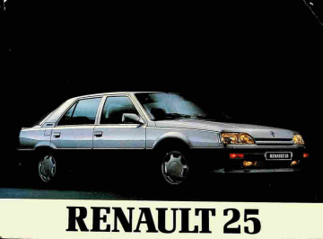 Renault 25 Manuel du propriétaire | Fixfr