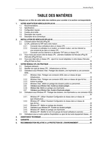 Hercules EPlug 85  Manuel utilisateur | Fixfr