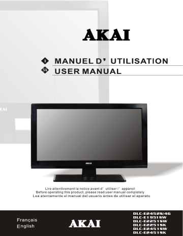 Manuel du propriétaire | Akai DLC-E1951SW Manuel utilisateur | Fixfr