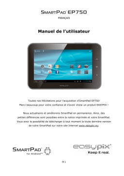 Easypix SmartPad EP750 Manuel utilisateur