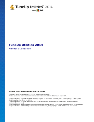 TuneUp Utilities 2014 Manuel utilisateur | Fixfr