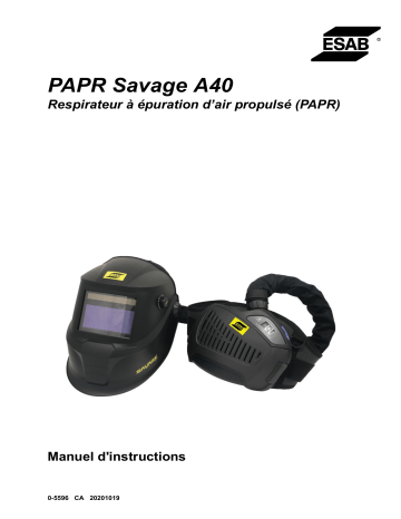 ESAB Savage A40 PAPR Manuel utilisateur | Fixfr