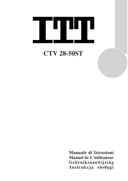 ITT ctv 28 50 st Manuel utilisateur