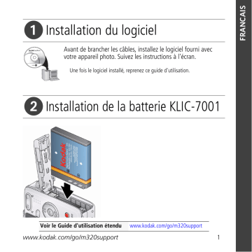 Manuel du propriétaire | Kodak M320 Manuel utilisateur | Fixfr