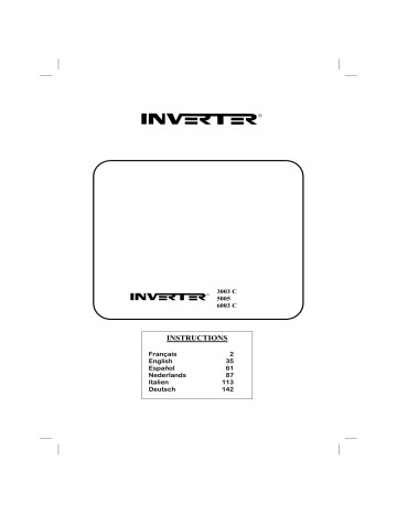 Manuel du propriétaire | INVERTER 3003 C Manuel utilisateur | Fixfr