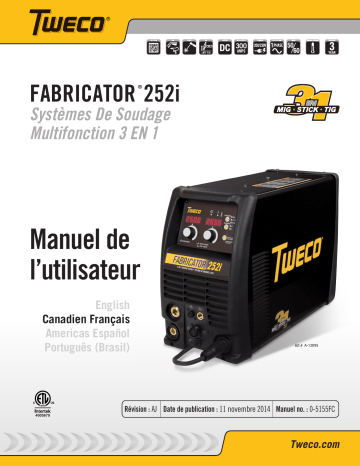 ESAB FABRICATOR252i Manuel utilisateur | Fixfr