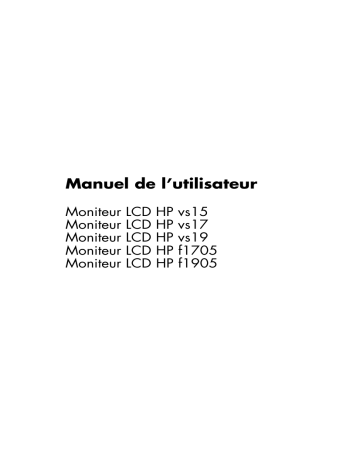 Manuel du propriétaire | Compaq VS19 Manuel utilisateur | Fixfr