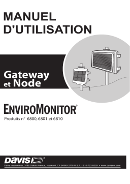 Davis Instruments 6810 Gateway et Node Manuel utilisateur