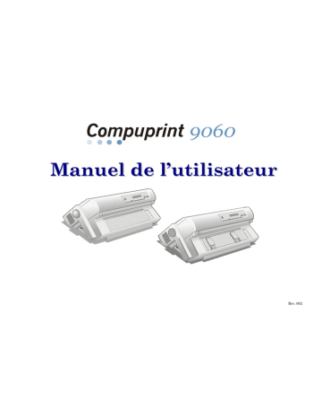 Compuprint 9060 Impact Printer Manuel utilisateur | Fixfr