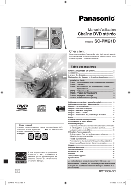 Panasonic SCPM91D Manuel utilisateur