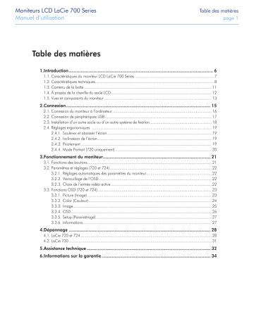 Manuel du propriétaire | LaCie 730 EASYHOOD LOGICIEL DE CALIBRATION Manuel utilisateur | Fixfr