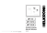 Elkron MP 110 TG Manuel utilisateur