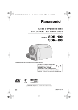 Panasonic SDR H80 Mode d'emploi