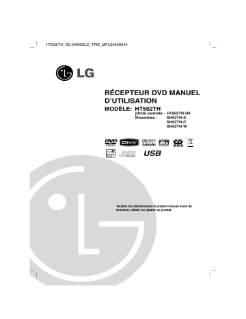 LG HT502TH-D0 Manuel du propriétaire | Fixfr