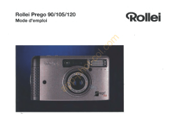 Rollei Prego 90 Manuel utilisateur