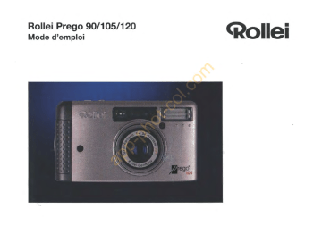 Prego 120 | Prego 105 | Mode d'emploi | Rollei Prego 90 Manuel utilisateur | Fixfr