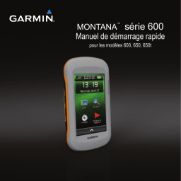 Garmin Montana 650 Manuel utilisateur