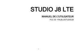 Blu Studio J8 LTE Manuel du propriétaire