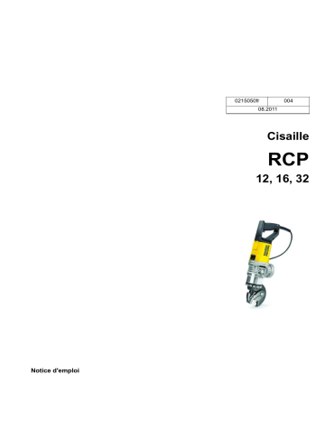 RCP-32/120 | RCP-12/115 | RCP-12/120 60 Hz | RCP-12/230 50 Hz | RCP-16/115 | RCP-16/120 60 Hz | RCP-32/115 | RCP-16/230 50 Hz | Wacker Neuson RCP-32/230 Rebar Tier Manuel utilisateur | Fixfr