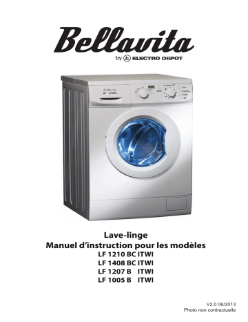 Manuel du propriétaire | Bellavita LF 1210 BC ITWI Lave-linge Manuel utilisateur | Fixfr