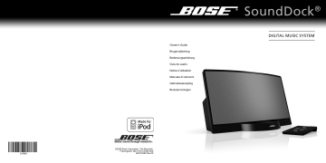 Manuel du propriétaire | Bose SYSTEME AUDIO NUMERIQUE SOUNDDOCK ORIGINAL Manuel utilisateur | Fixfr