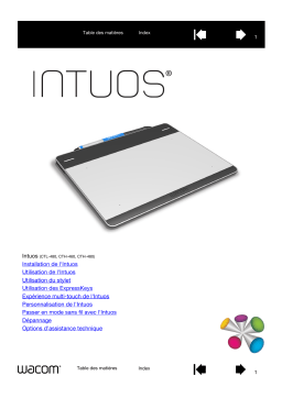 Wacom INTUOS PEN Manuel utilisateur