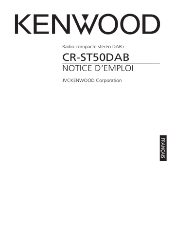 Manuel du propriétaire | Kenwood CR-ST50DAB Manuel utilisateur | Fixfr