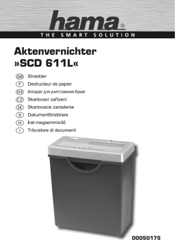 Hama 00050175 "Home S8CD" Shredder Manuel utilisateur